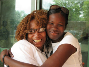 Foster Mom with Foster Kid Foster Mom and Daughter