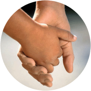 Foster Parent Holding Foster Child's Hand